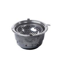 식당 원형 숯불 화로 갈비 구이판 숯 로스타 295 통 고기 구이 불판 그릴 바비큐 업소용 장어 구이기 식당용