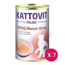 카토빗 레날 드링킹 135ml x 7개 고양이요로결석 신장관리, 없음