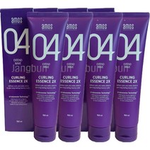 아모스 컬링 에센스 3개/2개/1개 150ml 컬 크림 04 2x 보라색 헤어 탄력 스타일링 웨이브 두피 관리 추천 끈적임 없는 파마 염색 후 미용실 사용, 5개