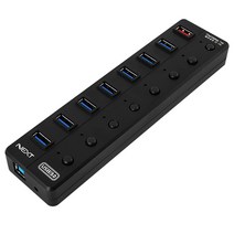 NEXT-UH308 USB 3.0 7포트 유전원 허브 충전 1포트