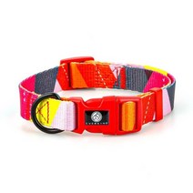 말티즈 비숑 웰시코기 시바견 푸들 중형 및 대형 개 목걸이 조정 가능한 폴리 에스터 애완 동물 칼라 아름, 03 C_01 neck 23-39cm