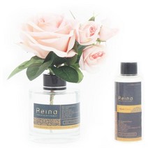 레이나퍼퓸 핑크장미 블랙 플라워디퓨저 120mlx2 페퍼민트:자몽, 향