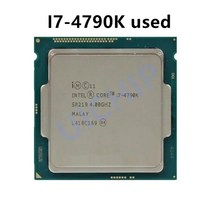 100% 중고 쿼드 코어 8 스레드 CPU 프로세서 인텔 코어 i7-4790K i7 4790K 4.0 GHz 88W 8M LGA 1150, 1.i7-4790K