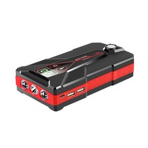 자동차 배터리 차량용 점프 스타터 파워 뱅크 자동 시동 장치 부스터 배터리 비상 12000mAh 12V 1200A, 01 Black, 01 Black