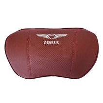 제네시스 프리미엄 목쿠션 G70 G80 GV70 GV80 목쿠션 헤드쿠션, 와인 레드, 1개