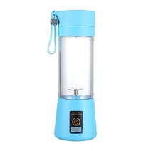 블렌더 믹서 과즙 기 블렌더 주스 메이커 2 블레이드 휴대용 블렌드 USB 충전식 미니 주스 기계 스무디 메이커, 파란색, 협력사
