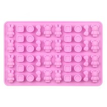 실리콘몰드 - 아기곰 아기토끼 도형 데코 48구