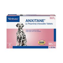 ANXITANE Chewable Tablets Medium/Large Dog 100 mg 30 Count null, White
