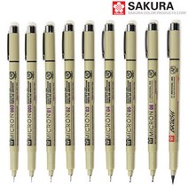 [사쿠라] 피그마마이크론 중성펜 흑색 XSDK - 종류선택, MICRON-003