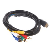 HDMI 호환 어댑터 케이블 HDTV ~ 5RCA 변환기 오디오 비디오 컴포넌트 AV TV