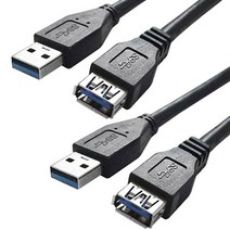 대원티엠티 USB3.0 AM-AF 연장케이블 1.5m DW-USB3MF, 2개입
