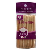 거산실업 산적꽂이 산적꼬지 10cm 100개입 /