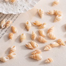 미니 갈색 소라-캔들 만들기 꾸미기 재료 여름 장식 조개 껍질 공예 재료 바다장식
