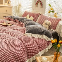 두꺼운 무게감 있는 이불 인스타 감성 이불 세트 귀여운 감성 이불 세트