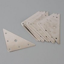 가구 연결 보강 철물 삼각형 평철 10P 이지경첩 코너경첩 대형평철 평철판