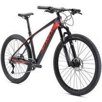 접이식전기자전거 SAVA데크 61 탄소 섬유 산악 자전거 29 MTB 카본 성인용 및 SH, 빨간+27.5x17+SHIMANO DEORE 12S