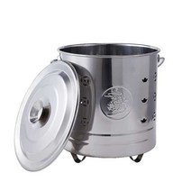 소각 드럼통 아궁이 소각로 야외 간이 쓰레기 종이, 레드 소형