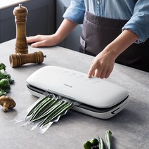 후지진공포장기 가정용 진공포장기 진공압축기 밀봉기, 화이트 진공비닐10개 세트