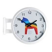 캐릭터 양면시계 다솜A 화이트유광 거실 방 인테리어시계 국산