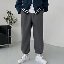 NYL-TECH 스트링 와이드 조거 가능 팬츠 3color 핏조절 스트링 밴딩 루즈핏 바지