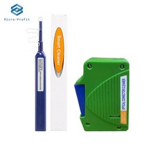 2 In 1 섬유 끝 얼굴 청소 상자 피그 테일 클리너 카세트 닦아 도구 펜 Ftth 광섬유 SC/ST/FC, Box and 1.25mm pen