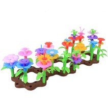 104PCS 어린이 DIY 수제 꽃꽂이 장난감 아기 조기 교육 빌딩 블록 조립 교육 장난감 계발 다양한 정원 DIY 수제 꽃꽂이 장난감 크리 에이 티브 드림 가든 어린이 교육, 상품상세참조, 상품상세참조