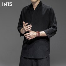 삼베옷 남성 개량 한복 정장 도포 남자 승복 중국풍 개량 한복 남성복 중식 외투 거사복 고식선복 청년 흰 셔츠 복고 당복