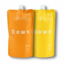 style K 다운솔루션 다운펌 (하드-오렌지) 400ml(건강모굵은모보통모)