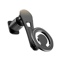 아이엠씨 맥세이프 차량용 360도 초강력 마그네틱 송풍구 거치대, 2세대블랙, 1개