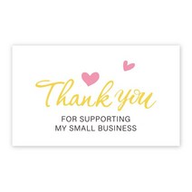 생일축하카드 팝업카드 메세지 세트100장 세트Thank You Cards 비즈니스 용품 주, 24 Q24