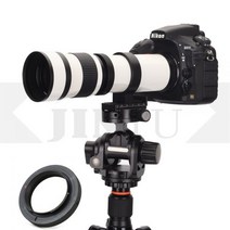 JINTU 화이트 420-800mm F/8.3-F16 수동 초점 망원 줌 렌즈 망원경 + T2 마운트 캐논 풀 프레임 DSLR 디지털 카메라 용, 01 캐논
