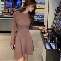 니트골지 미니원피스 20대여성 소개팅옷 겨울치마
