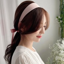 기타 바보사랑[유니블리]설렘 롱 리본 머리띠 리본머리띠 예쁜 명품 여자 공주 끈 헤어밴드