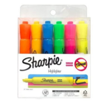 샤피 탱크 형광펜 6색 세트, 1세트