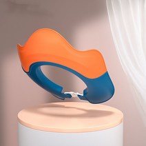 아기 머리 세척 유물 샴푸 캡 커버 아기 아이 방수 모자 귀 목욕 샤워 캡 어린 소녀 샤워, 오렌지 레드