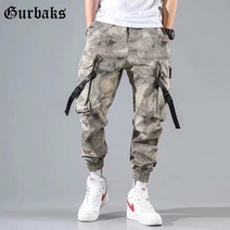 보드복하의 기술병 실외 포켓 카고바지 카무플라주바지 밀리터리팬츠 남성묶는 발크기 바지 슬림핏 야전