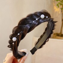 FANSYLI 꽈배기 가발 머리띠 여자 머리띠 생선뼈 땋기 머리띠 XX4A10fj1