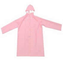 다회용 판초 우의 바람막이 캠핑 방수 우비 골프 레인코트, M-핑크
