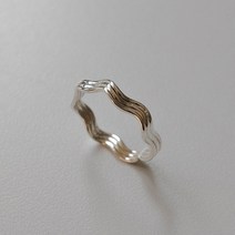 925실버 베이직 물결반지 심플 세줄 웨이브 데일리반지