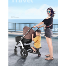 두 번째 아이 유물 더블 유모차 어린이 보조 페달 요와 여행 트레일러 작은 꼬리 자동차 액세서리 플러스 좌석, 외륜페달 구매 후 장바구니 사진 상담 후 주문