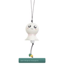 MEIISEO현관종 도어벨 방울 행운의나무 풍경 유리종, gif, 문어 써니 인형 a