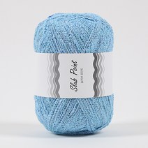 [앵콜스] 슬라브포인트 코튼실 슬라브사 의류 가방실 모자뜨기, (4볼묶음) 820 베이비블루