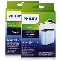 Saeco CA6903/01 AquaClean 석회 및 정수 필터(Saeco 및 Philips 전자동 커피 머신용 더블 팩)-20796, 단일 팩