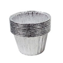 은박 머핀컵 10P 은박 베이킹 몰드, 55mm은박컵(10개)