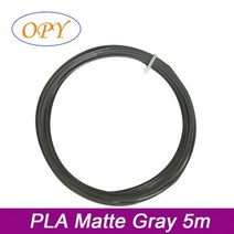 3D 펜 필라멘트 5M Pla 리필 플라스틱 프린터 대리석 실크 우드 온도 색상 변경 글로우 매트 화이트 블랙, PLA 매트 그레이 5m, 중국