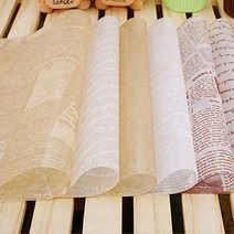 왁스페이퍼 250x350mm 250매 / 유산지 기름종이 노루지 빵종이 기름받이 포장종이 치킨종이 음식받침 음식종이 종이 729229EA, 린넨유산지