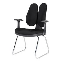 초인백 회의용A형 듀얼 스틸다리 사무용의자, 그린천