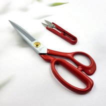 주물용 레드 재단가위 쪽가위 세트 퀼트 프랑스자수, 주물용 레드재단가위쪽가위세트-26cm