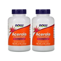 나우푸드 아세로라 4대1 추출파우더 6 oz (170 g) [2통] Acerola 4:1 Extract Powder, 2개