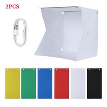 포토박스 126PCS 사진 Softbox 휴대용 Foldable Photobox 라이트 박스 LED 미니 텐트 촬영 소품 배경, 2PCS